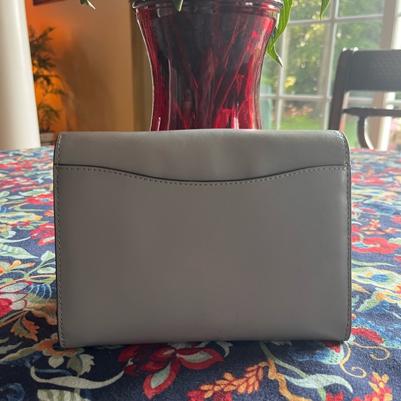 Kate Spade Gray Clutch Wristlet Minimalist Design - Picture 2 of 5